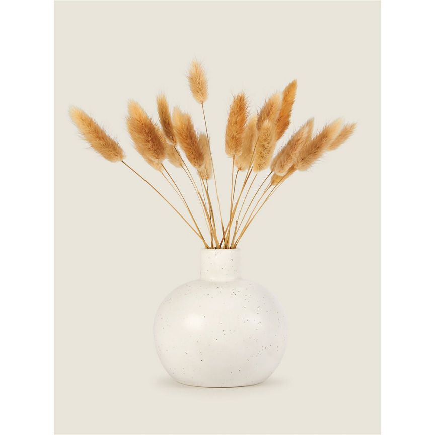 George Home Artificial Bunny Tails in Vase 30cm