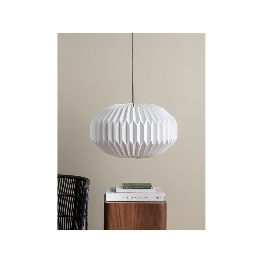 George Home White Origami Paper Donut Lamp Shade