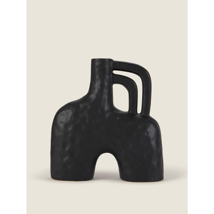 George Home Black Arch Vase With Handle General Household ASDA   