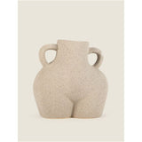 George Home Beige Bum-Shaped Vase With Handles General Household ASDA   