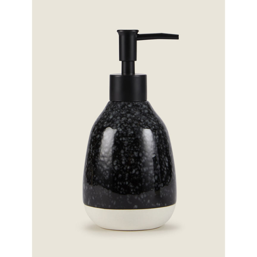 George Home Black Reactive Glaze Dispenser General Household ASDA   