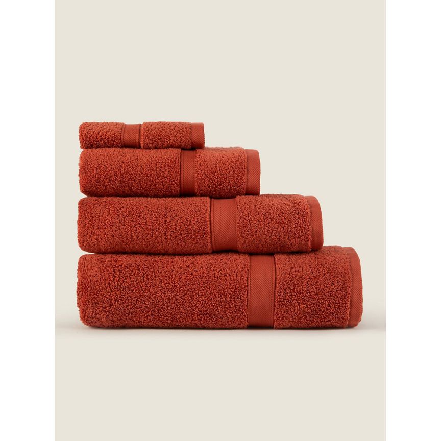 George Home Super Soft Cotton Bath Sheet - Rust