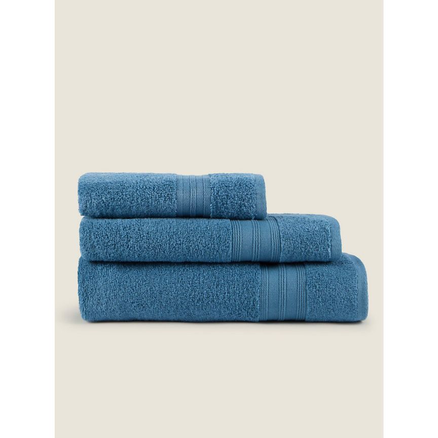 George Home Zero Twist Antimicrobial Bath Sheet - Blue