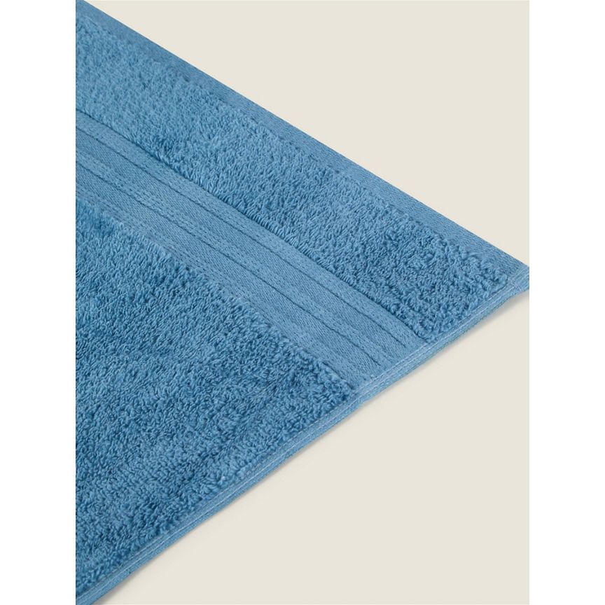 George Home Zero Twist Antimicrobial Bath Sheet - Blue General Household ASDA   