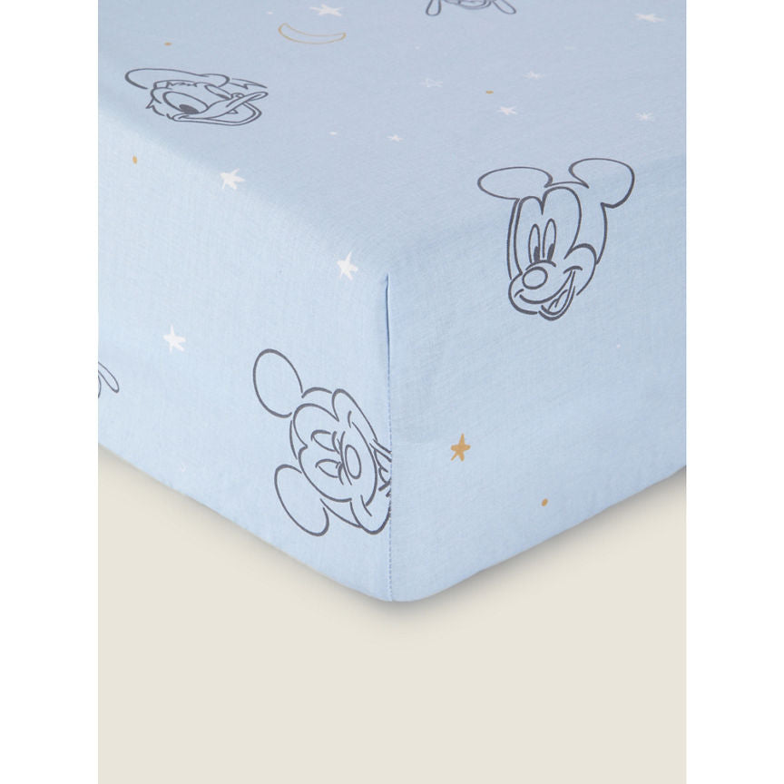 George Home Mickey 2pk Fitted Sheet