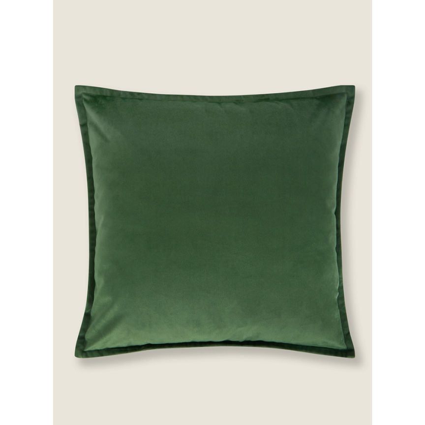 George Home Green Velvet Cushion General Household ASDA   