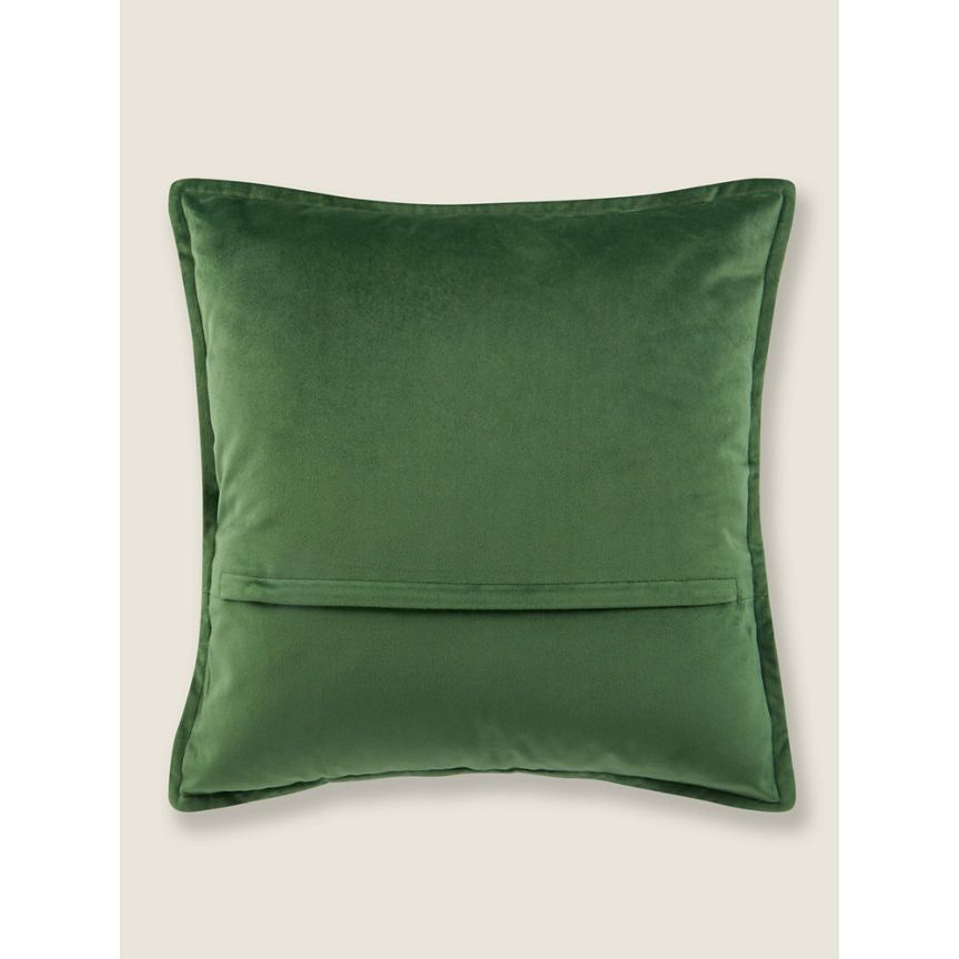 George Home Green Velvet Cushion General Household ASDA   