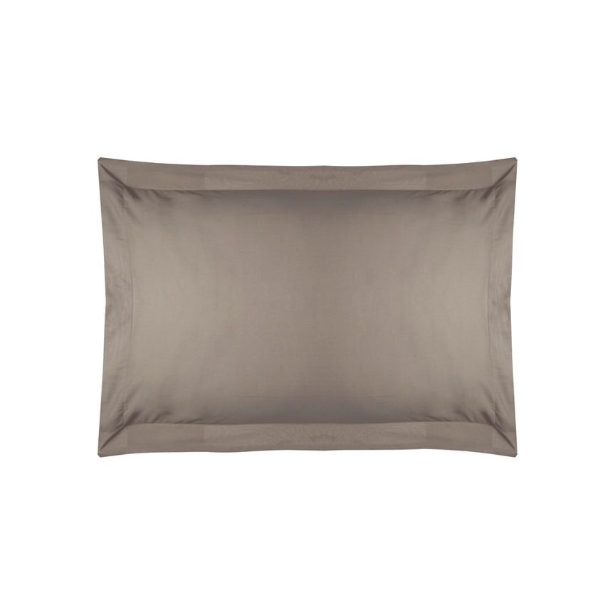 George Home Grey Oxford Cuff Pillowcase Pair