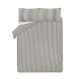 George Home Black & White Stripe Duvet Set - Double General Household ASDA   