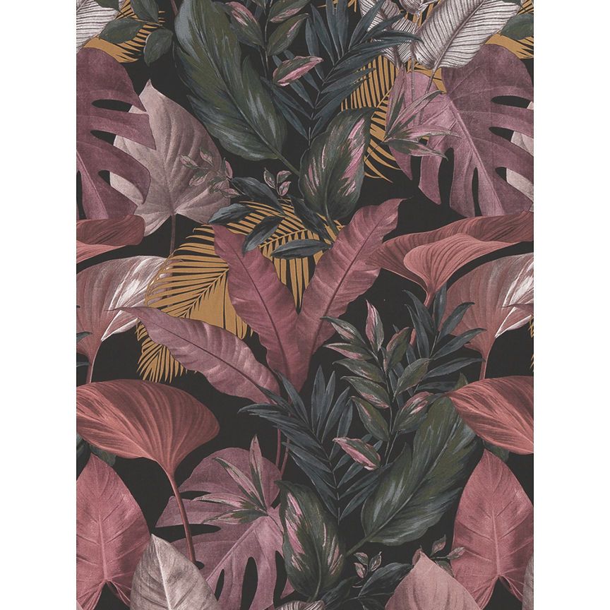 George Home Green Exotic Leaf Print Duvet Set - Single General Household ASDA   