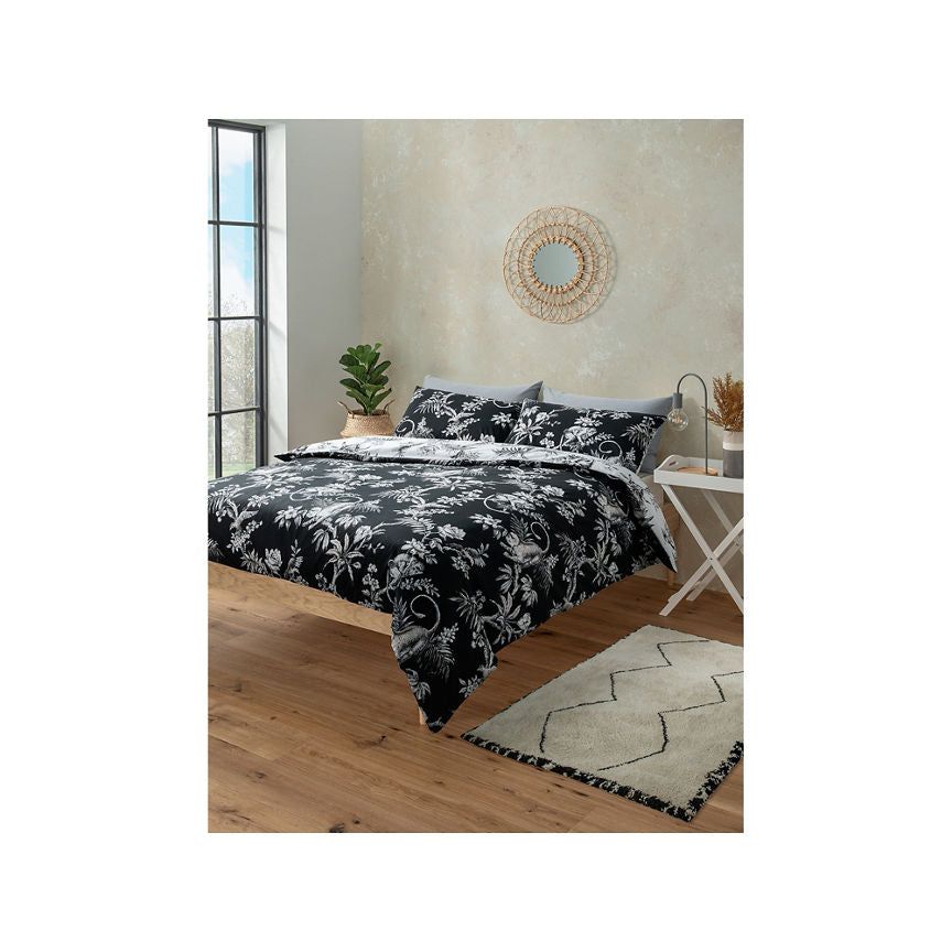 George Home Black & White Extraordinary Animals Duvet Set - Double