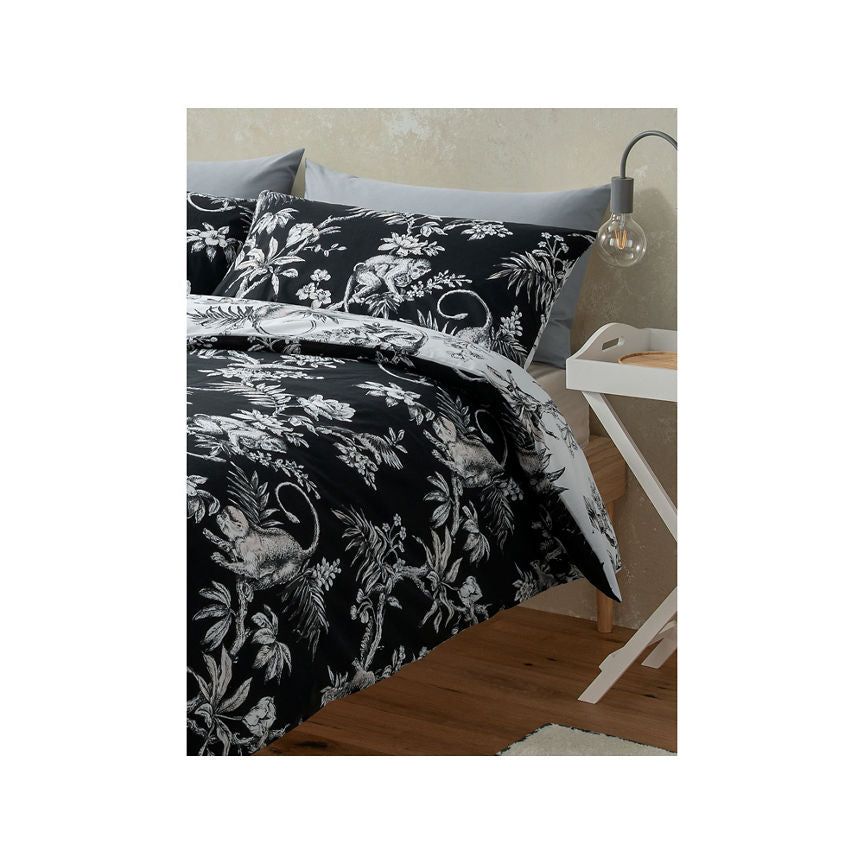 George Home Black & White Extraordinary Animals Duvet Set - Double