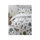 George Home Watercolour Woodland Brushed Duvet Set - Single General Household ASDA   