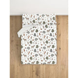 George Home Watercolour Woodland Brushed Duvet Set - Double General Household ASDA   