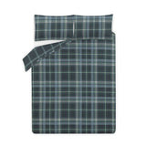 George Home Serenity Dark Check Duvet Set - Double General Household ASDA   