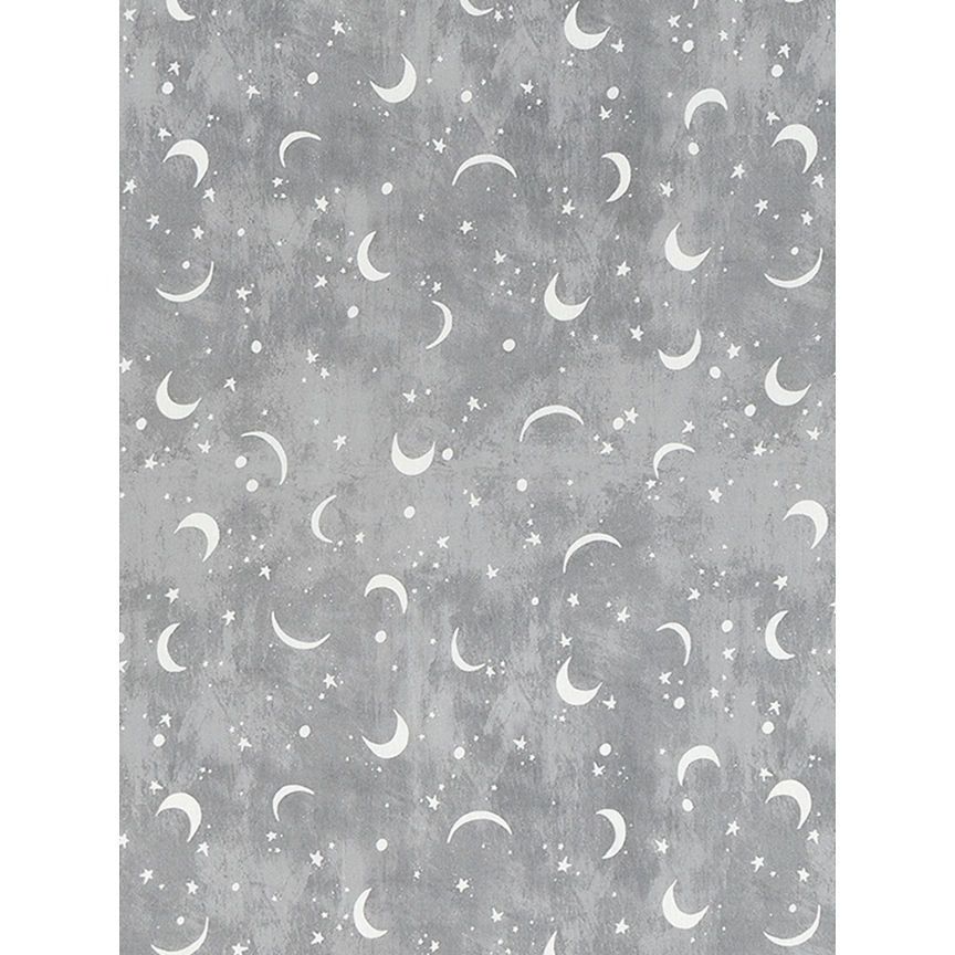 George Home Grey Brushed Stars & Moons Duvet Set - Single General Household ASDA   