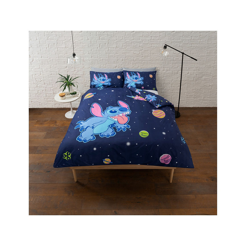 George Home Disney Stitch Galaxy Duvet Set - Single