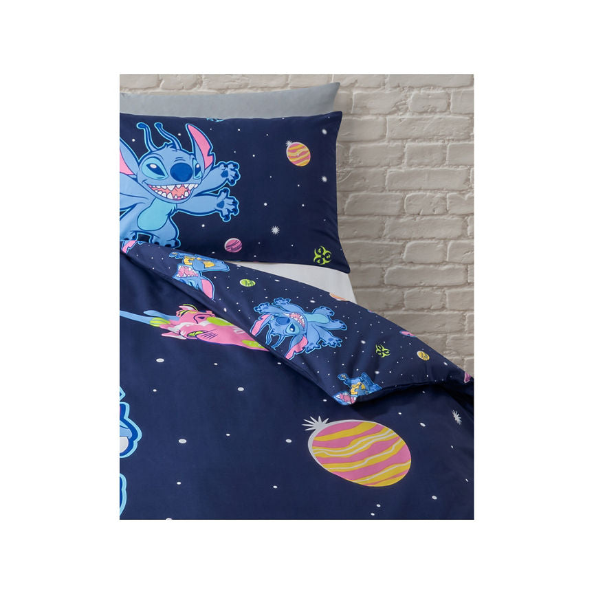 George Home Disney Stitch Galaxy Duvet Set - Single