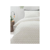 George Home Cable Knit Teddy Duvet Set - Double General Household ASDA   