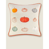 George Home Natural Embroidered Halloween Pumpkin Cushion General Household ASDA   