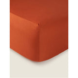 George Home Burnt Orange Fitted Sheet - Single General Household ASDA   