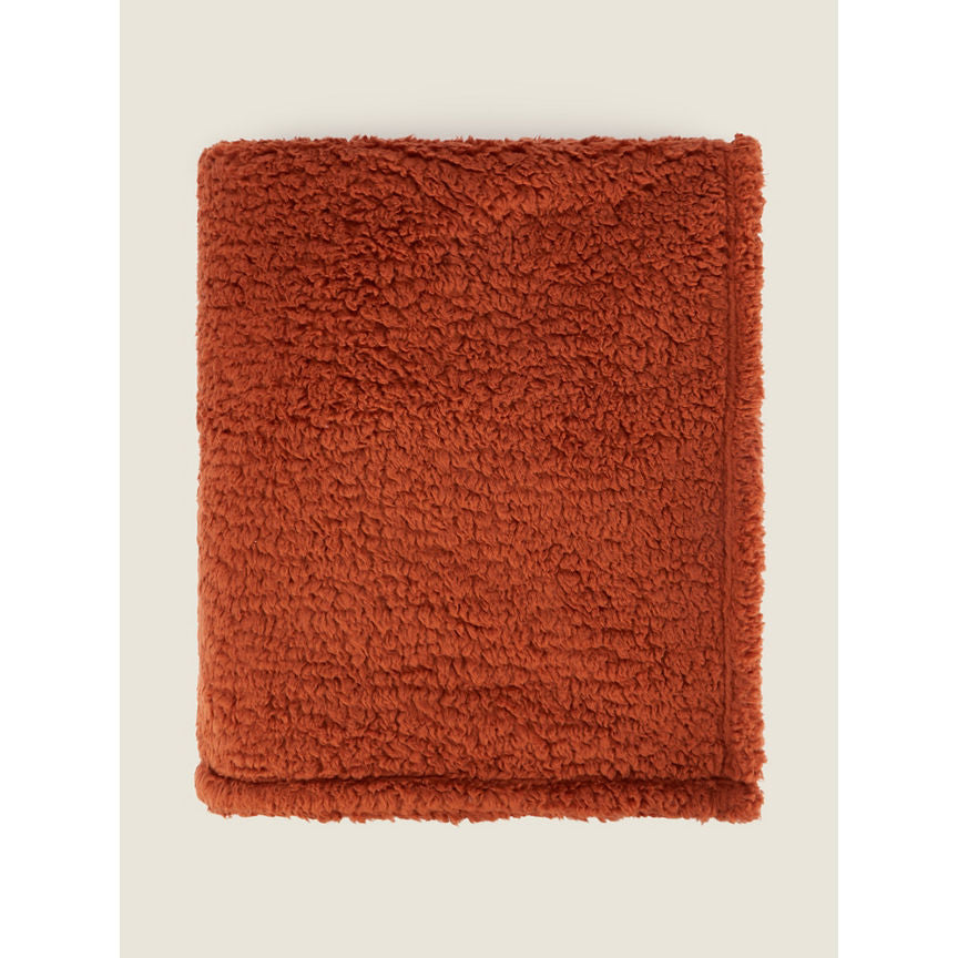 George Home Rust Teddy Blanket General Household ASDA   