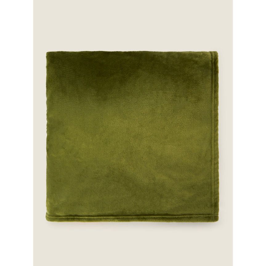 George Home Green Plain Blanket