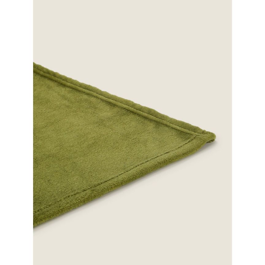 George Home Green Plain Blanket