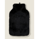 George Home Black Faux Fur Hot Water Bottle General Household ASDA   