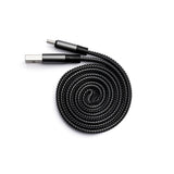 Mixx Self Coil Travel Cable Type C - Space Grey 1.2m GOODS ASDA   