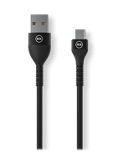 Mixx Ultra Durable Cable USB to USB Type C – Black 1.2m