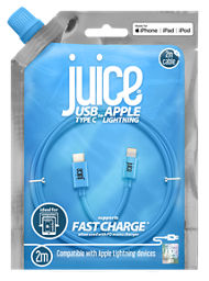 Juice Lightning to USB Type C Cable - Blue 2m