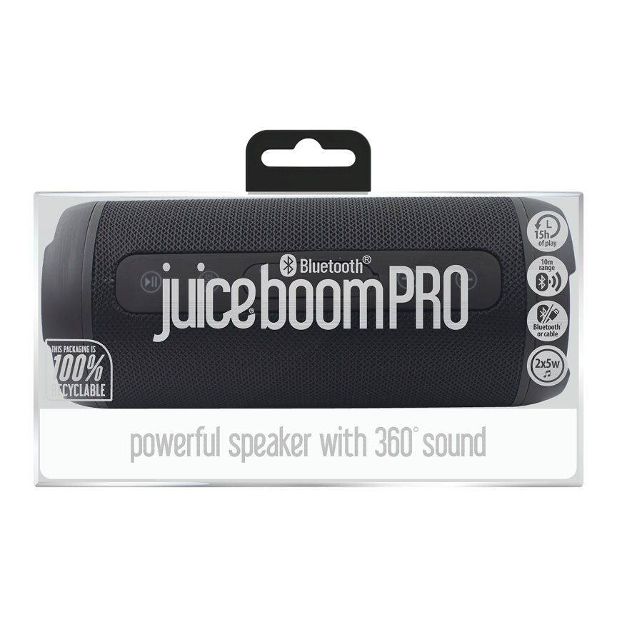 Juice Boom Pro Bluetooth Speaker - Black General Household ASDA   