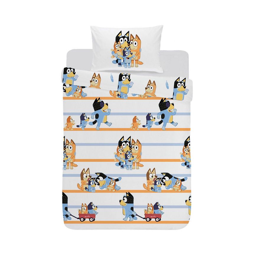 George Home Bluey 'Family' Toddler Duvet Set General Household ASDA   