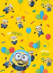 Minions Flat Wrap and Gift Tags General Household ASDA   