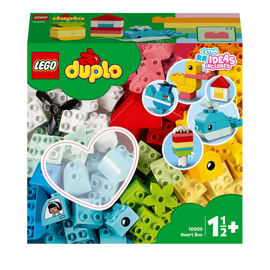 LEGO DUPLO Classic Heart Box First Bricks Set 10909