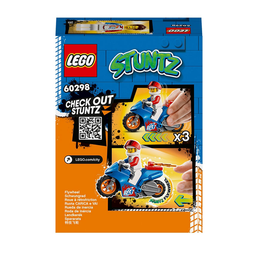 LEGO City Stuntz Rocket Stunt Bike 60298 Kid's Zone ASDA   