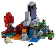 LEGO Minecraft The Ruined Portal Building Set 21172 Kid's Zone ASDA   