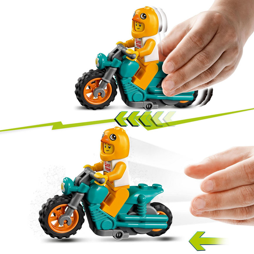 LEGO 60298 City Stuntz Rocket Stunt Bike Set with Flywheel-Powered Toy  Motorbike & Rocket Racer Minifigure, Gifts for Boys and Girls 5 Plus Years  Old