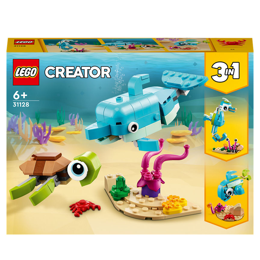 LEGO Creator 3in1 Dolphin and Turtle Set 31128