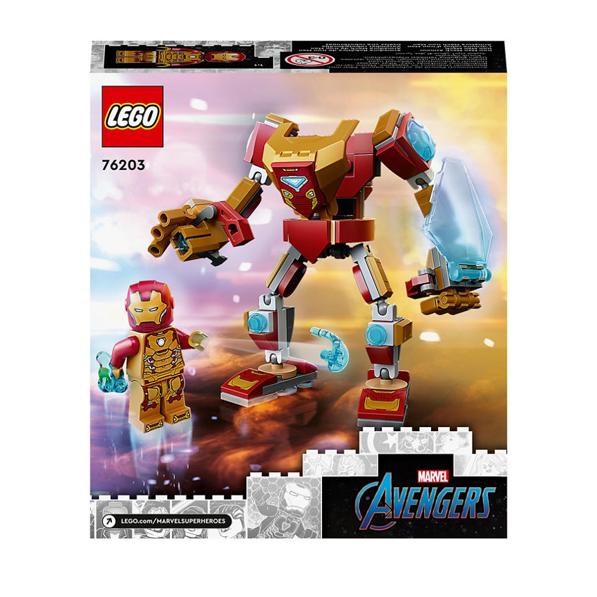 LEGO SUPER HERO Iron Man Mech Armor 76203 Kid's Zone ASDA   