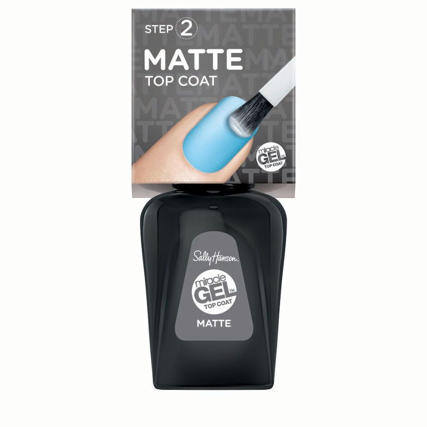 Sally Hansen Miracle Gel Nail Polish Matte Top Coat Make Up & Beauty Accessories ASDA   