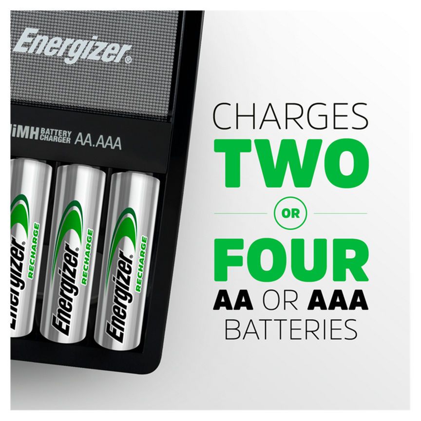 Energizer ACCU Rechargeable Maxi AA Batteries & Charger