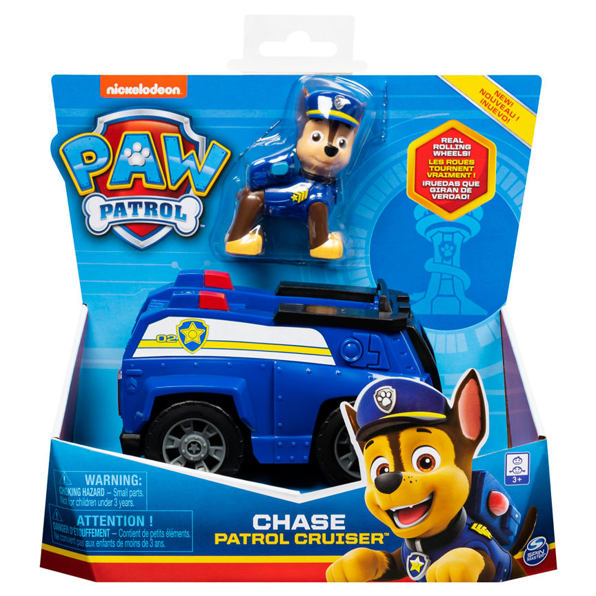 Paw Patrol Vehicle with Collectible Figure (Styles Vary) (3+ Years) Kid's Zone ASDA   