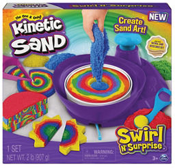 Magic Kinetic Sand + accessories for creating desserts 3 colours of sand, Toys \ Creative toys