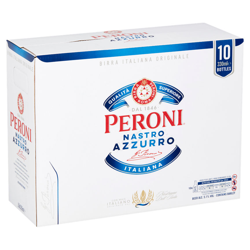 Peroni Nastro Azzurro 10 Pack Beer & Cider ASDA   