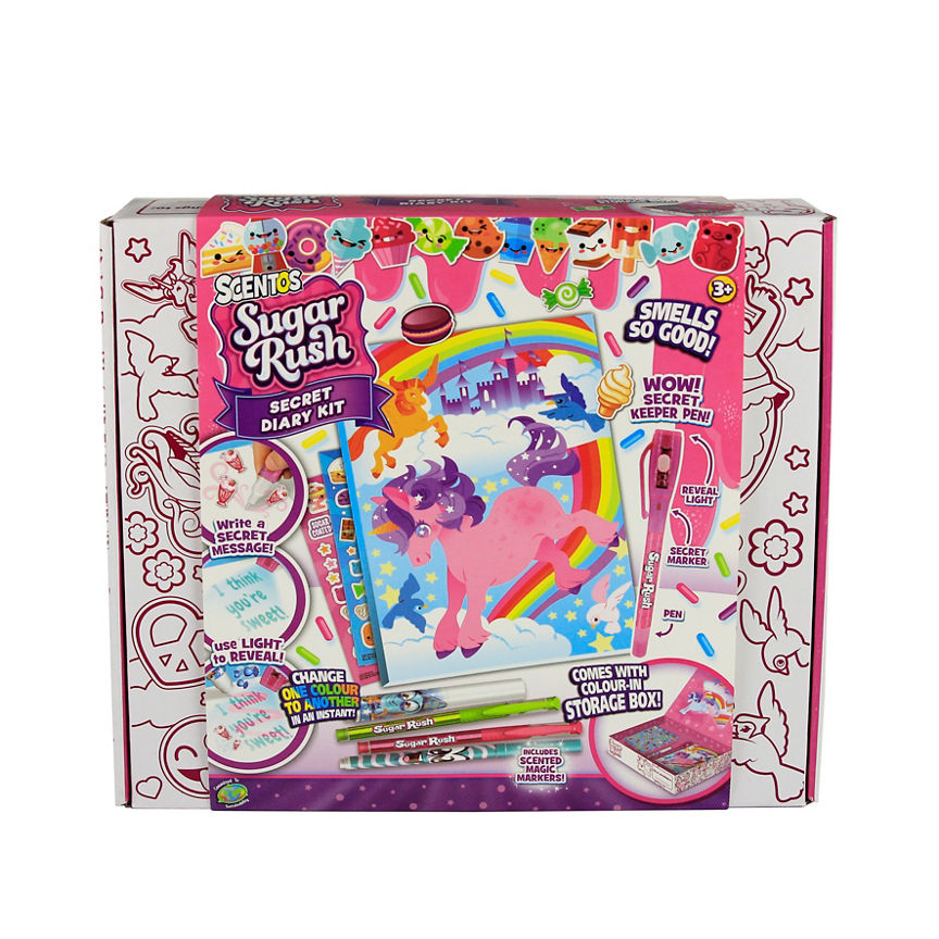 Scentos Scentos Sugar Rush Scented Secret Diary Kit Kid's Zone ASDA   