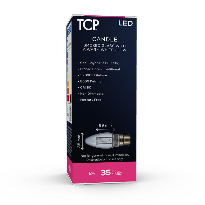 TCP Vintage LED ST64 ES Smokey Lightbulb