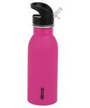 Pink Snap n Seal Stainless Steel Bottle 500ml