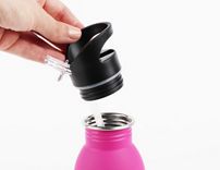 Pink Snap n Seal Stainless Steel Bottle 500ml General Household ASDA   